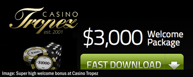 super high welcome bonus casino